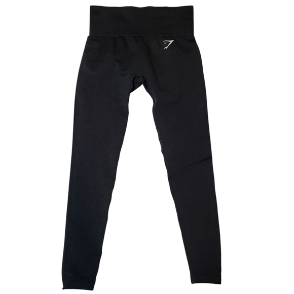 Gymshark women's black seamless high waisted leggings size S - Picture 1 of 6